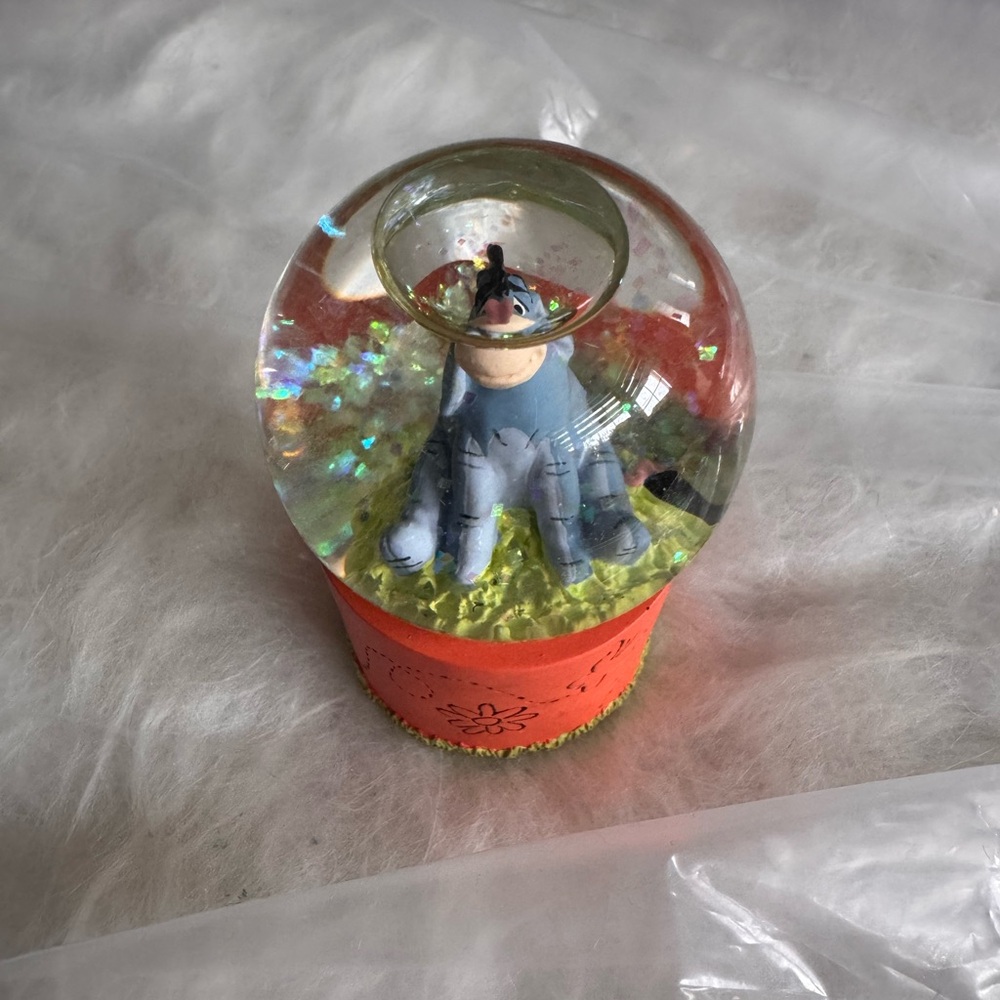 Disney Eeyore Snow Globe 3.5” Punch Studio Collectible